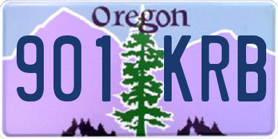 OR license plate 901KRB