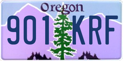 OR license plate 901KRF
