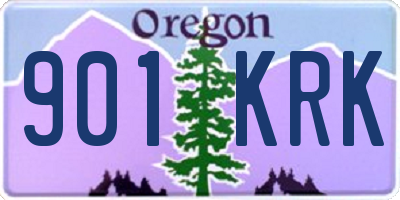 OR license plate 901KRK