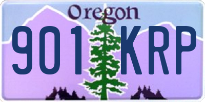 OR license plate 901KRP