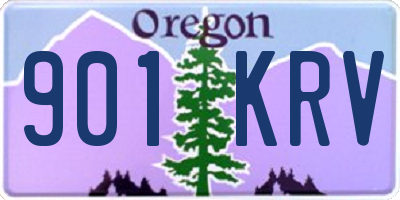 OR license plate 901KRV