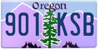 OR license plate 901KSB