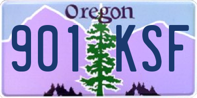 OR license plate 901KSF