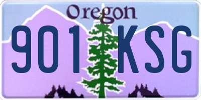 OR license plate 901KSG