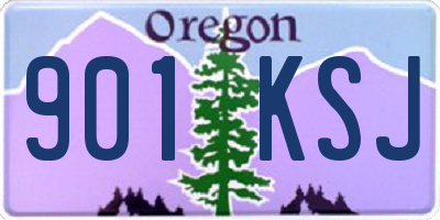 OR license plate 901KSJ