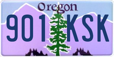 OR license plate 901KSK