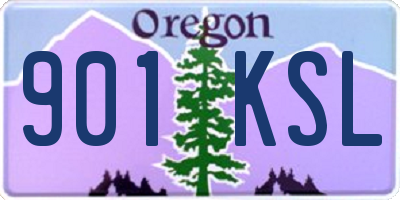 OR license plate 901KSL