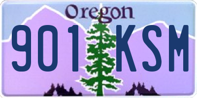 OR license plate 901KSM