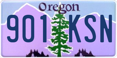 OR license plate 901KSN
