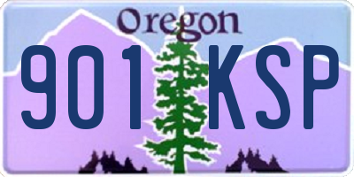 OR license plate 901KSP