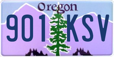 OR license plate 901KSV