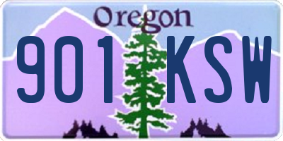 OR license plate 901KSW