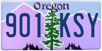 OR license plate 901KSY