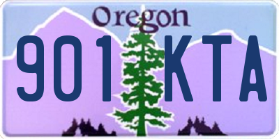 OR license plate 901KTA