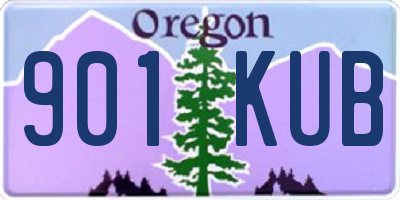 OR license plate 901KUB