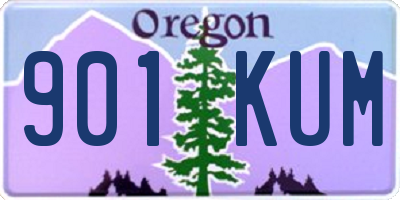 OR license plate 901KUM