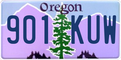 OR license plate 901KUW