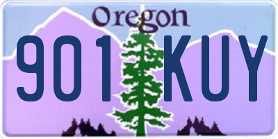 OR license plate 901KUY
