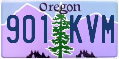 OR license plate 901KVM