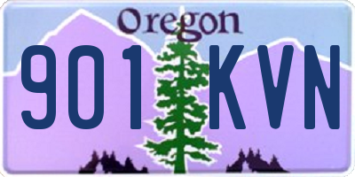 OR license plate 901KVN