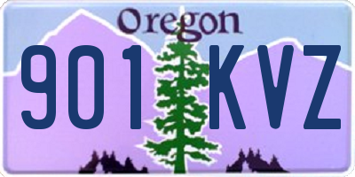 OR license plate 901KVZ