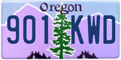 OR license plate 901KWD