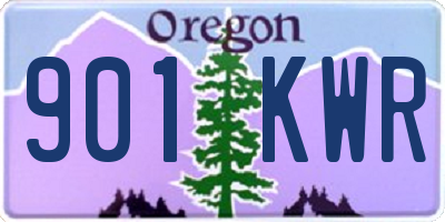 OR license plate 901KWR