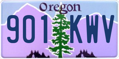 OR license plate 901KWV
