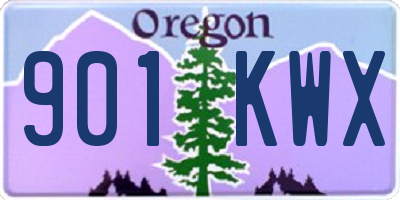 OR license plate 901KWX
