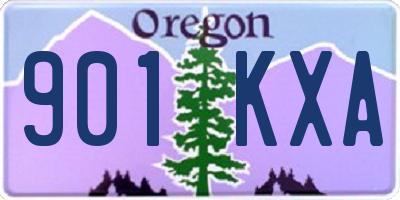 OR license plate 901KXA