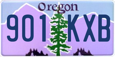 OR license plate 901KXB