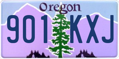 OR license plate 901KXJ