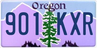 OR license plate 901KXR