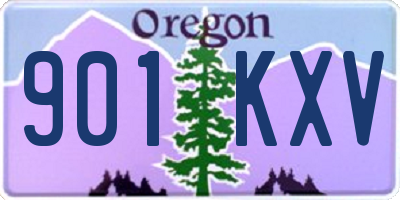OR license plate 901KXV