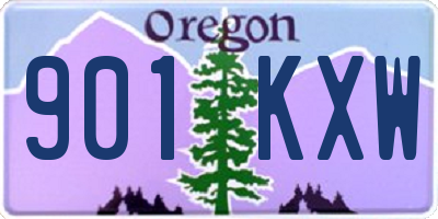 OR license plate 901KXW