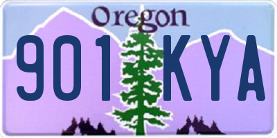 OR license plate 901KYA