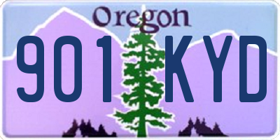 OR license plate 901KYD