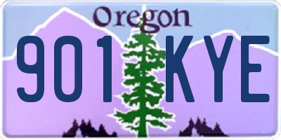 OR license plate 901KYE