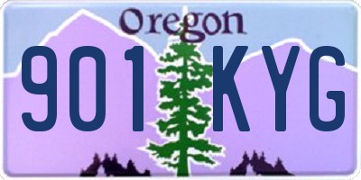 OR license plate 901KYG