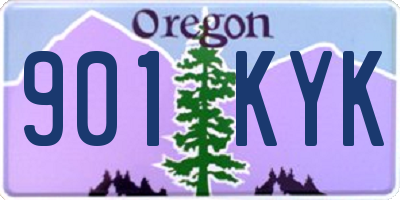 OR license plate 901KYK