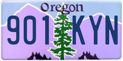 OR license plate 901KYN
