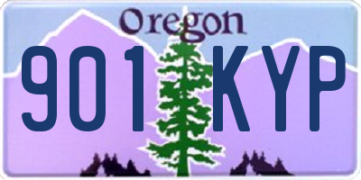 OR license plate 901KYP