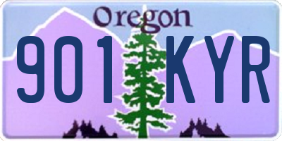 OR license plate 901KYR