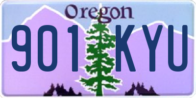 OR license plate 901KYU