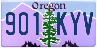 OR license plate 901KYV
