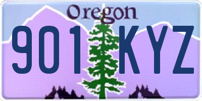 OR license plate 901KYZ