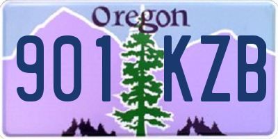 OR license plate 901KZB