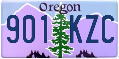 OR license plate 901KZC