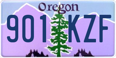 OR license plate 901KZF