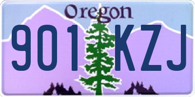 OR license plate 901KZJ